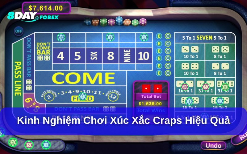 Craps và những kinh nghiệm chơi để thắng